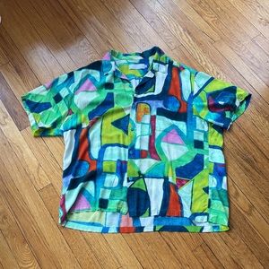 ★ Jam’s World Retro Abstract Button down - Multicolored ★